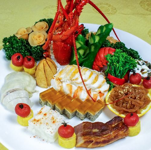 Assorted spiny lobster appetizers