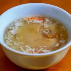 Shark fin soup with crab meat