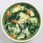 青野菜と卵のスープ 