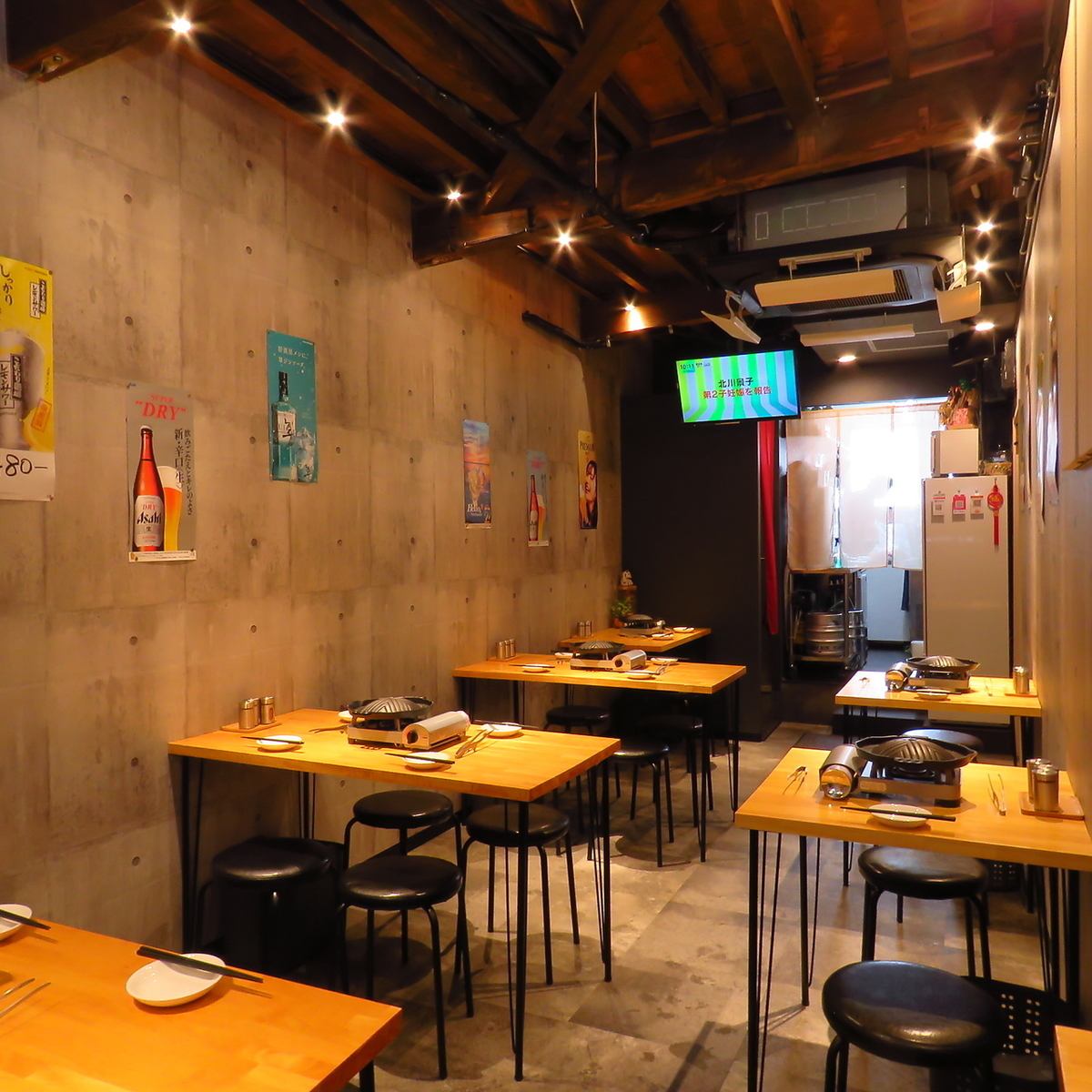 카페와 같은 세련된 공간에서 일품 징기스칸을 맛볼 수 있습니다 ♪