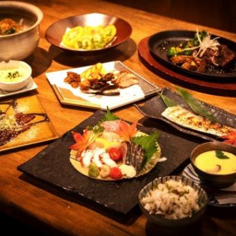 No. 1 recommendation! [5,000 yen course] Sashimori including straw grilled, charcoal grilled etc. + 120 minutes of all-you-can-drink included ⇒ 5,000 yen