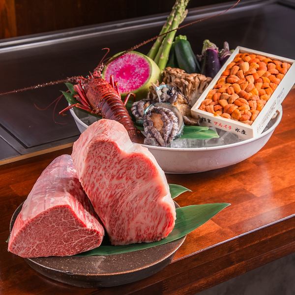 【ぼんておすすめ口福コース～見て感動　食べて口福～】新鮮な食材を生かした全9品23000円(税込)