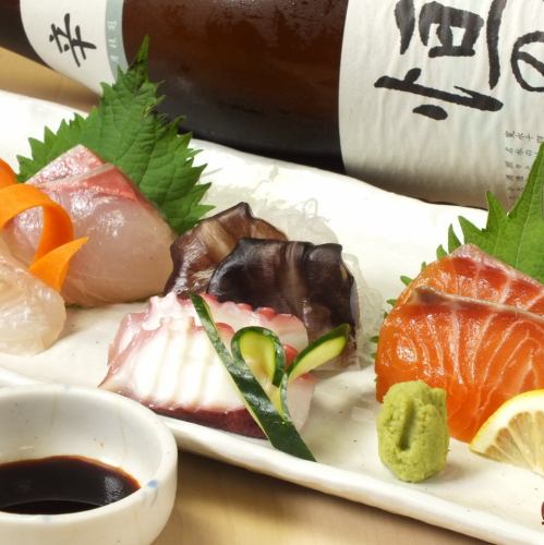 5 kinds of sashimi
