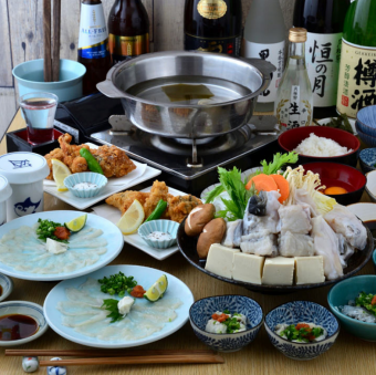 [Luxury banquet★] 8 luxurious dishes including tecchiri, tessa, hotpot milt, etc.◇Fukadon milt course 6,280 yen (tax included)