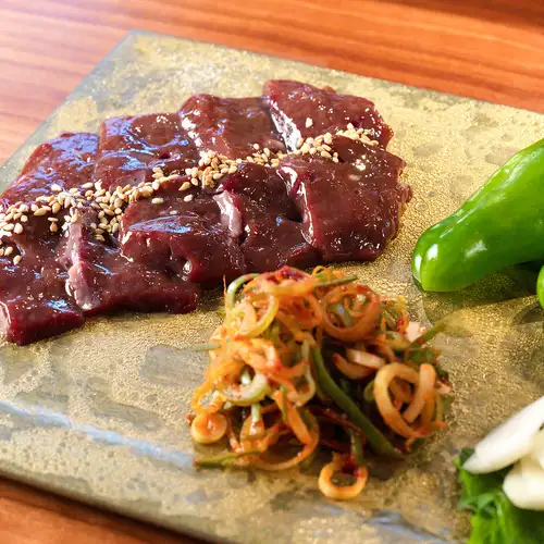 【青ひげ名物】焼きレバしゃぶ