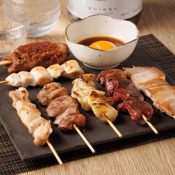 [Hakata Yakitori] Our recommended skewered menu, carefully prepared one by one every day.