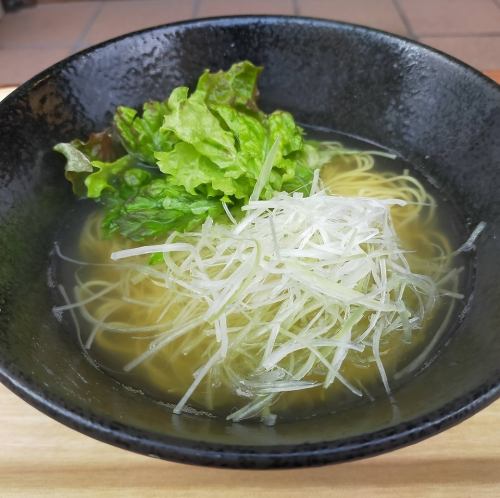 Spring onion soup soba