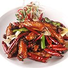 Spicy flavor of chicken wings / Spicy stir-fried chicken