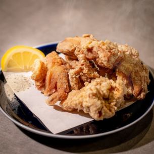 鶏もも肉の塩唐揚げ