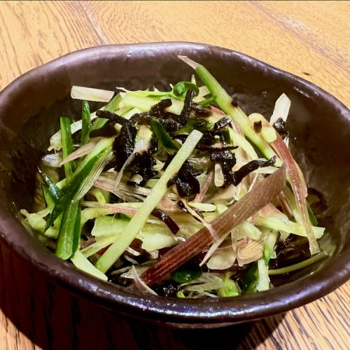きゅうりと薬味の塩昆布あえ