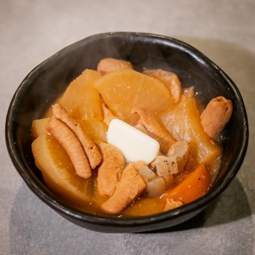 みそバターもつ煮