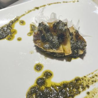 蒸鮑のエスカルゴバター