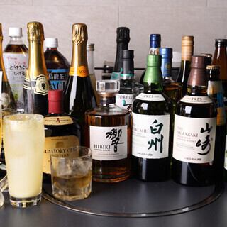 アルコールもノンアルも種類を豊富にご用意