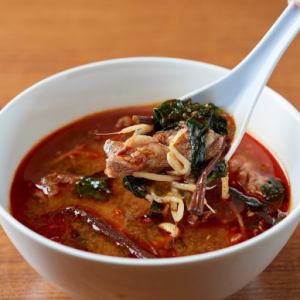 Yukgaejang soup with lots of ingredients