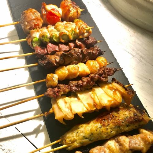 [Norihei's original skewers! Packed with unique charm◎]