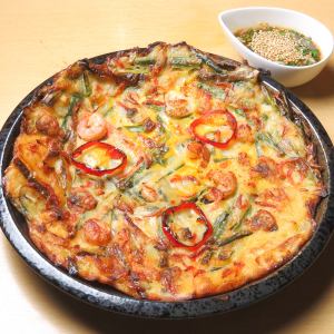 Seafood pancake