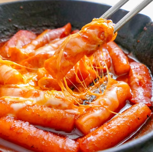 Stone-grilled cheese tteokbokki