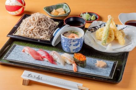 【平日（月・水・金）ご予約限定！】ランチ信州そば御膳～向日葵～　2,700円（税込）