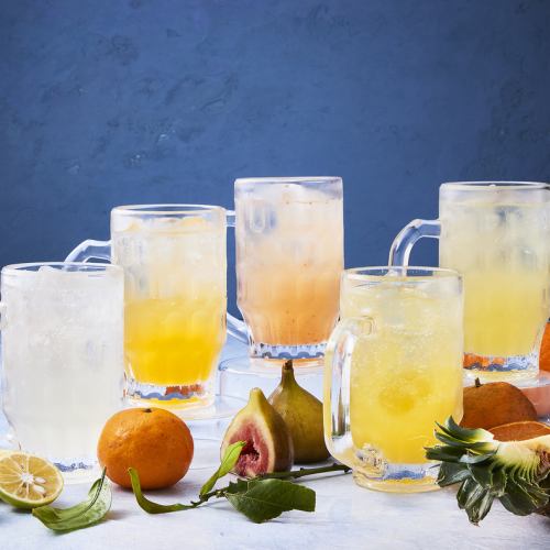 [FLAVOR HIGHBALL] Kabosu & Yuzu / Wenzhou Mandarin Orange / Hakata Fig / Okinawa Mixed Fruit / Amanatsu