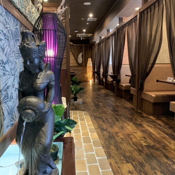 아시안 리조트풍의 점내에서 느긋하게 식사를 즐겨 주세요.또 여자회나 동창회, 마시기나 발사 등... 각종 연회에도 이용하실 수 있습니다◎ 부담없이 이용해 주세요.여러분의 내점을 스탭 일동심보다 기다리고 있습니다.