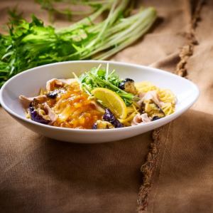 【일본식】돼지고기와 가지와 수채의 무강 폰즈/【일본식】 시금치와 베이컨의 버터 간장