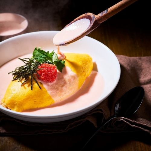 Hakata Mentaiko Cream Omelette Rice