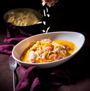 [Cream] Rich carbonara with three kinds of cheese