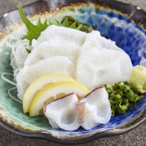 Hokkaido raw octopus sashimi