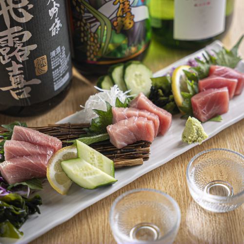 【(国内産)特上物！！美味】本まぐろ三点盛り