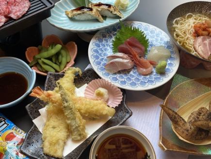 July and August only [Summer course ★ 90 minutes all-you-can-drink included] Regular price 7,000 yen → 6,490 yen 8 dishes (all-you-can-drink 2,000 yen → 1,490 yen)