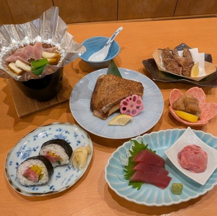 【90分飲み放題付】嘉文栄店限定！まぐろ三昧コース全6品5500円