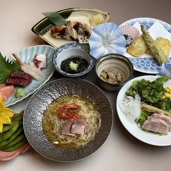 【仅限餐食】甲船井分店限定!夏季推荐套餐(8道菜)3,500日元