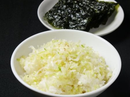 Green onion rice (with Korean seaweed)