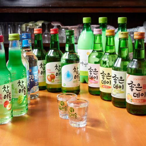 韓国式焼酎チャミスル♪