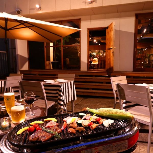 We have prepared a BBQ course that you can easily use without bringing anything.It is located on the 2nd floor, so you can enjoy it on the private terrace! Please use it after work or for a party with friends!