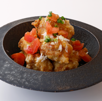 Fried chicken with Japanese-style soy sauce and seasoning