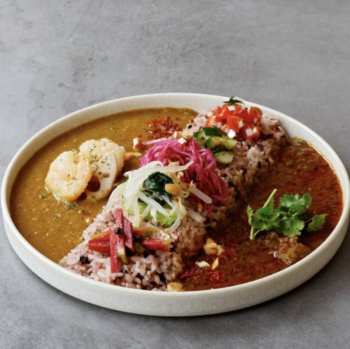 Two types of hot pot curry