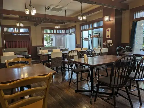 It's a stylish grand hall.