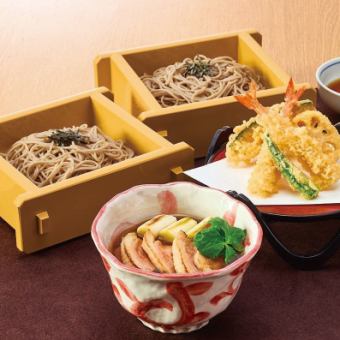 天ぷら鴨汁ざるそば(二段)