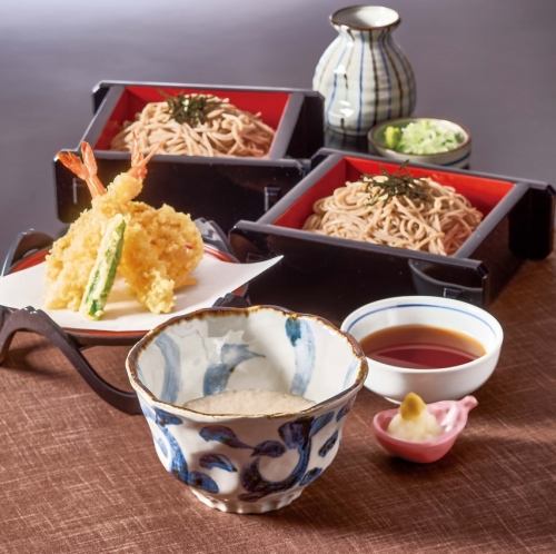 天ぷら とろろ汁ざるそば