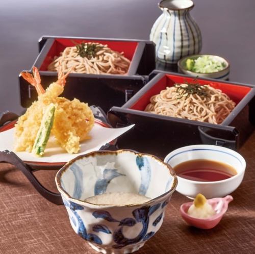 天ぷらとろろ汁ざるそば