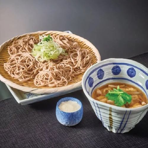 菜彩鶏田舎汁得盛つけそば