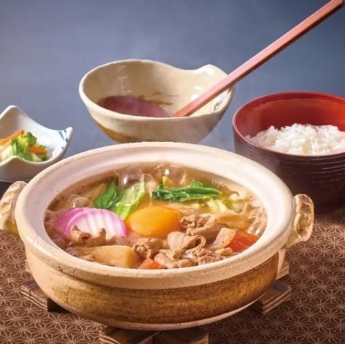 もつ煮込うどん ごはん付
