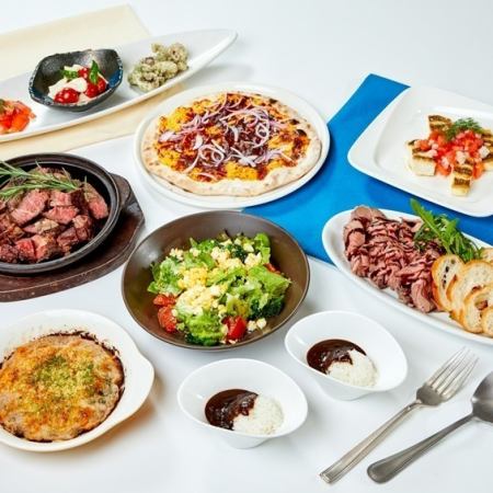 6/1～8/7ご予約専用【平日 月～木曜ディナー限定】ステーキ食べ放題 + 120分飲み放題付きプラン