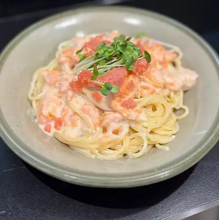 シャケクリーム明太パスタ