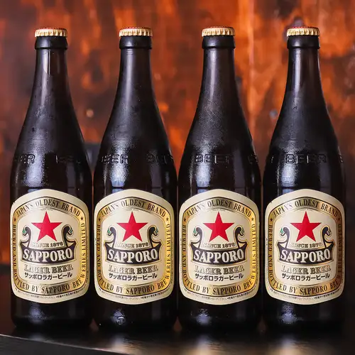 赤い星が目印の「サッポロラガービール」
