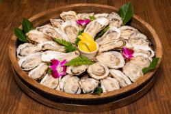 1 dozen oysters (raw or grilled)