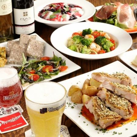 [Volume Italian course] 9 dishes + 120 minutes of all-you-can-drink included (20 minutes before LO) 4,200 yen ⇒ 4,000 yen (tax included)!