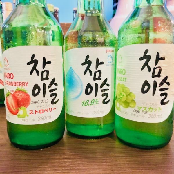 [韓國酒]在韓國當地很受歡迎★水果chamisul也有♪