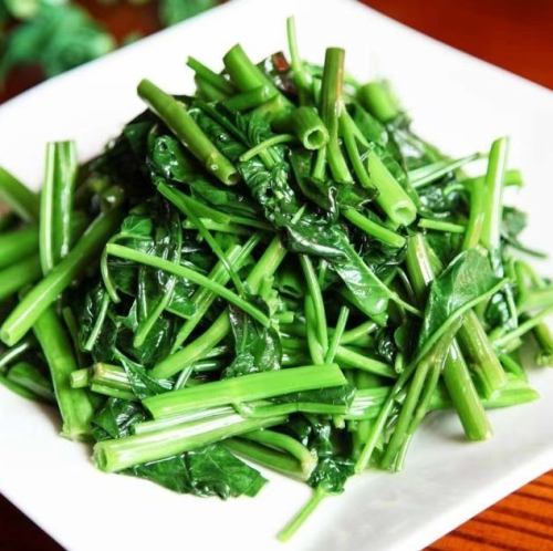 豆苗炒め